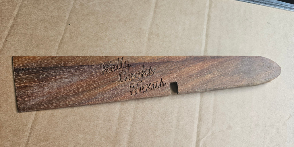 Kelly Cooks Texas Wooden Cast Iron Resting Spatula