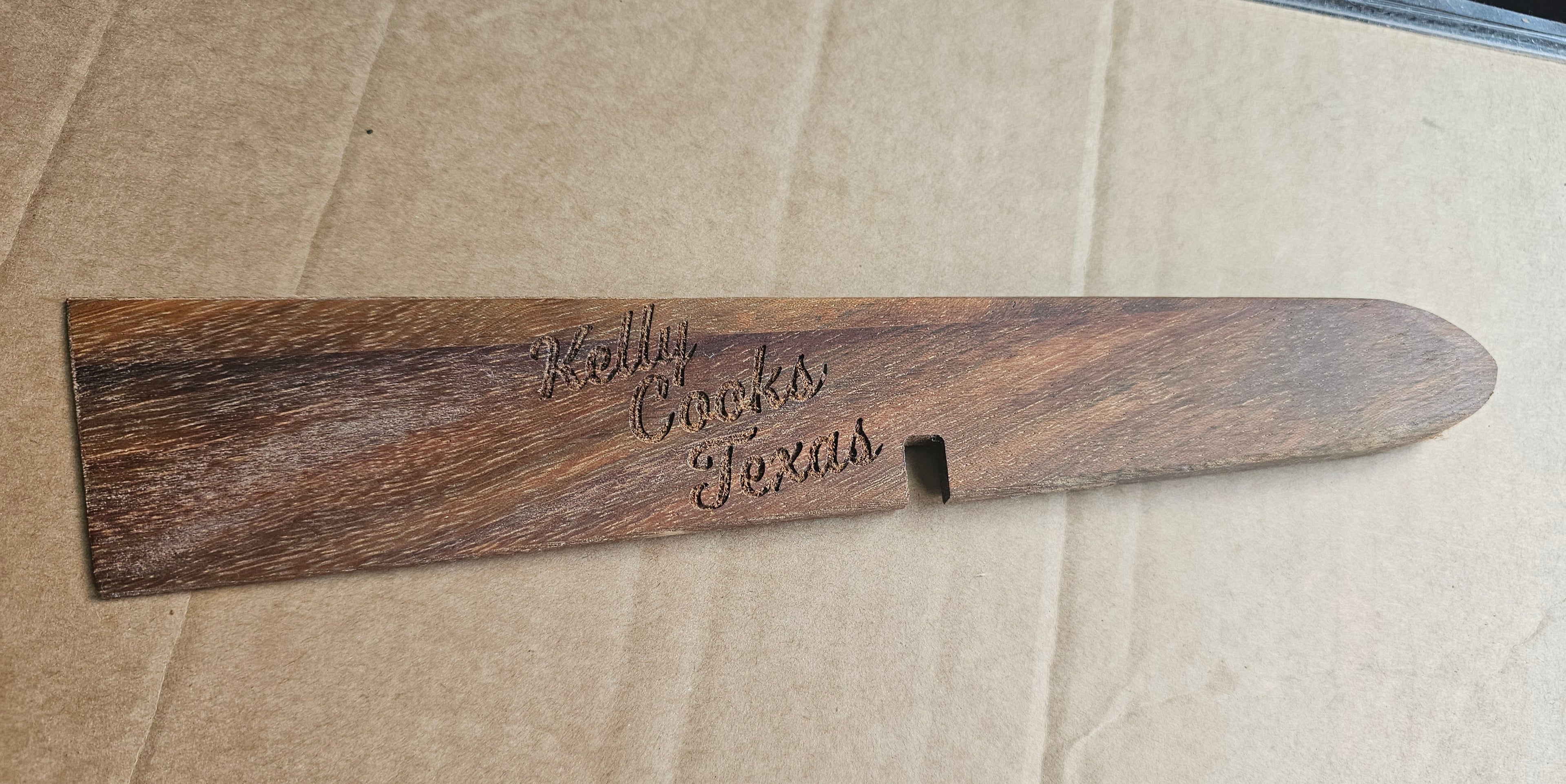 Kelly Cooks Texas Wooden Cast Iron Resting Spatula
