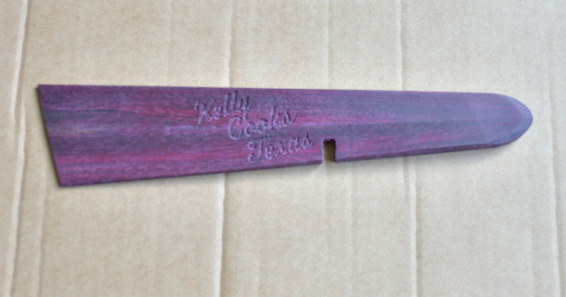 Kelly Cooks Texas LONG Wooden Resting Spatula